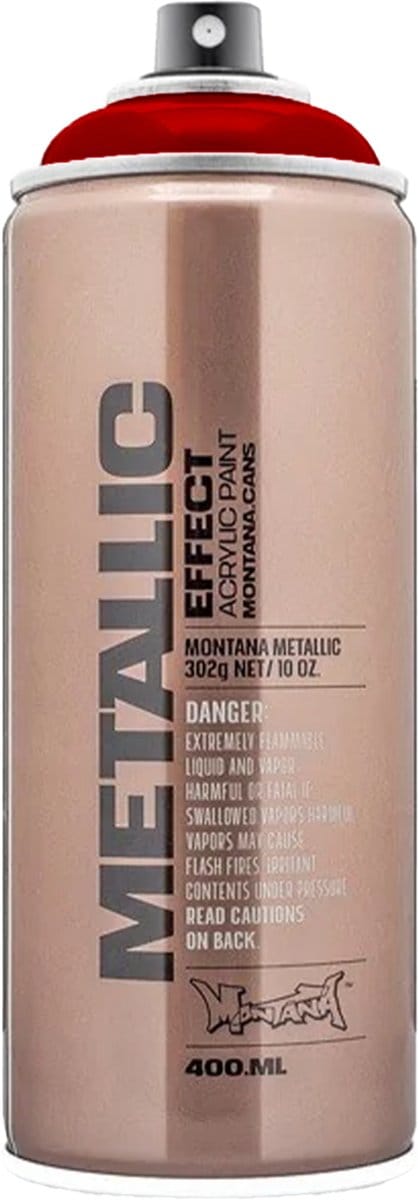 Montana Metallic ROOD verf spuitbus 400ml