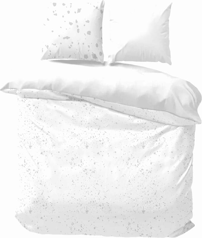 iSleep Dekbedovertrek Diana - Eenpersoons - 140x200/220 cm - Zilver