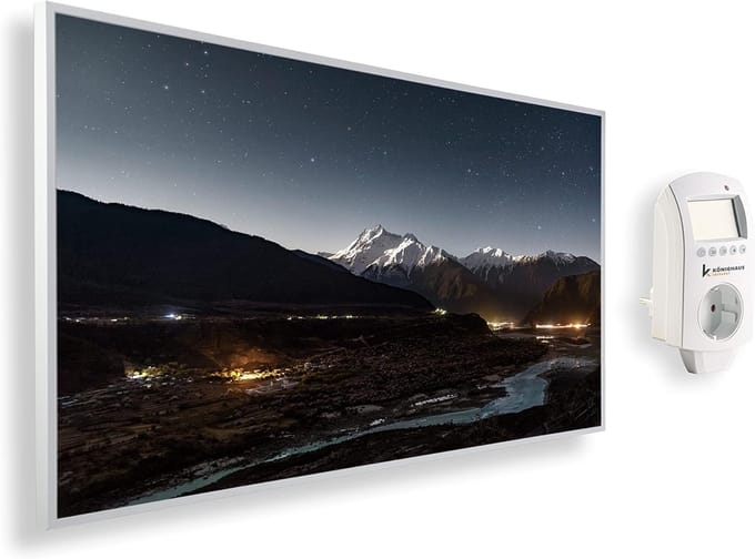 Infrarood Verwarming - Wandpaneel - Ruimte Verwarmen - Met Thermostaat - 120x60cm - Wit