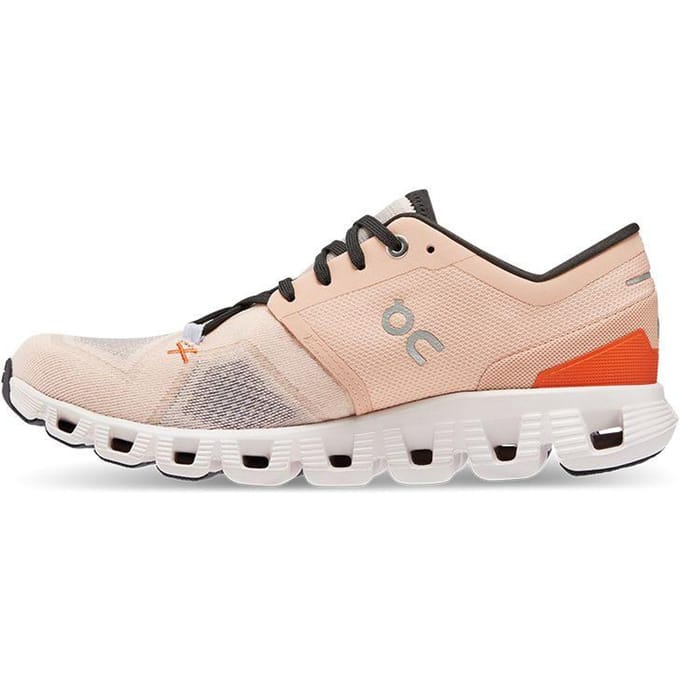 On Running Cloud X 3 Sable Rose Femme 60.98691 36 beige