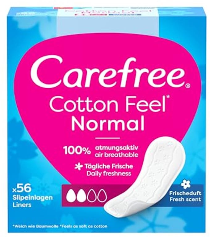 Katoenen Pantyliners Normaal met Verfrissende Geur - 56 Stuks