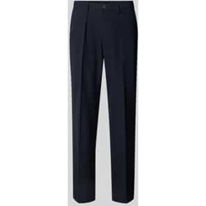 Regular fit stoffen broek met viscose