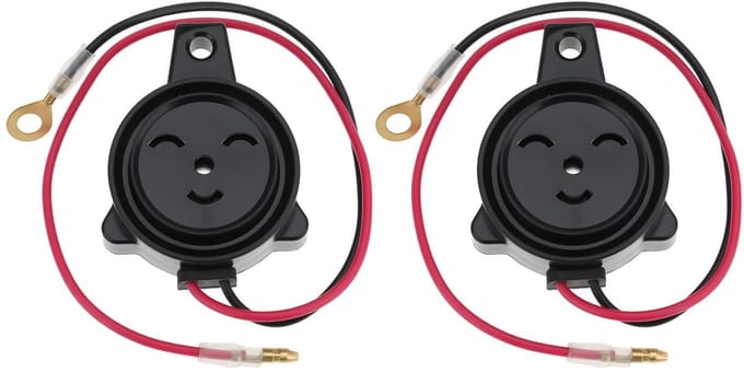 Dailygoods - 2 Stuks 12V-24V Reverse Zoemer Alarm Hoorn