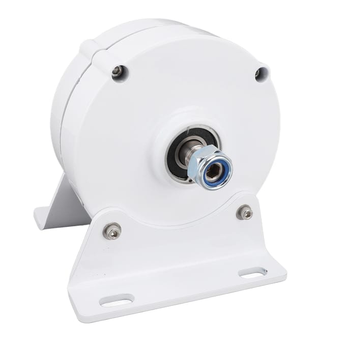 Permanente Magneet Generator Dubbele As 24V 3-fase Synchrone Generator Dynamo met Voet voor