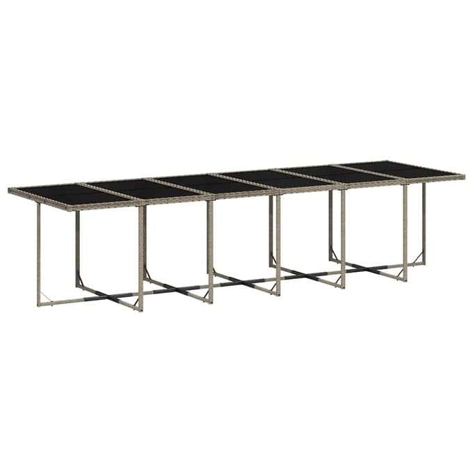vidaXL - 17-delige - Tuinset - met - kussens - poly - rattan - grijs