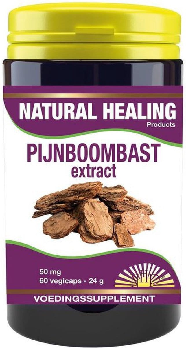 NHP Pijnboombast extract 50mg 60 Vegetarische capsules