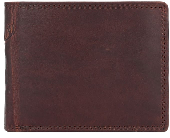 Jack Kinsky Monterey Portemonnee RFID-bescherming Leer 11.5 cm - Jongens - Horizontaal - cognac