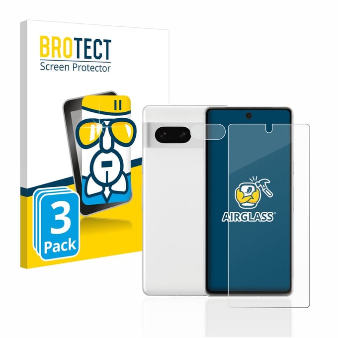 Screenprotector 3 Stuks voor Google Pixel 7 (Voor+Camera) Beschermglas transparant