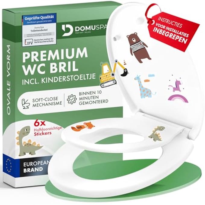 Toiletbril met Softclose en Antibacteriële Functie - Ideaal voor Kinderen met Quick-Release