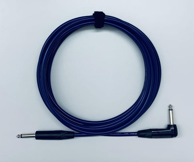 Tasker T33 Blue 9m 6.3mm TS jack gitaarkabel