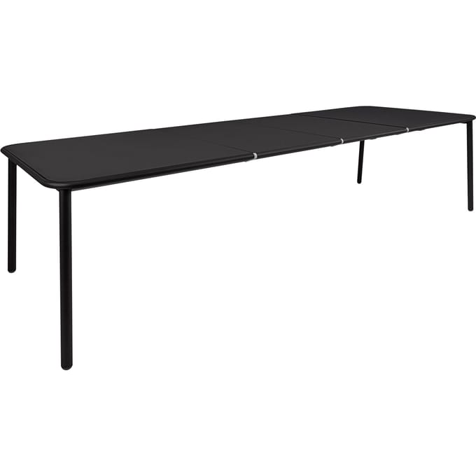 Emu Yard tafel - aluminium - zwart - L (uittrekbaar)