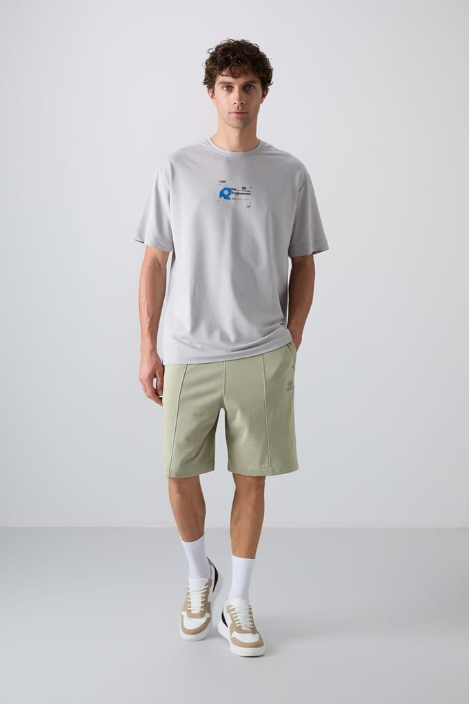 Heren Gebreide Sweatshorts