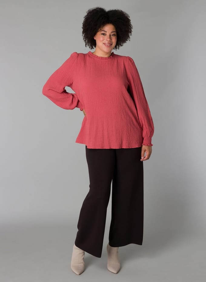 YEST CURVE Sabine Tops - Brick Red - maat X-0(44)