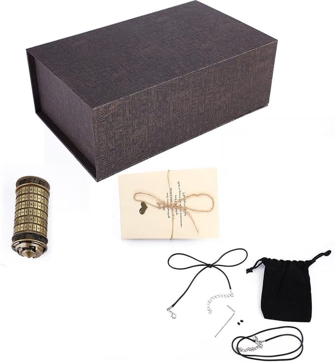 Elegante codekluis met uniek romantisch ontwerp, letters en wachtwoordcode, inclusief ringhouder voor extra gebruiksgemak