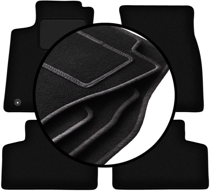 Complete set veloursmatten voor: Mercedes GLB X247 SUV (2019-)