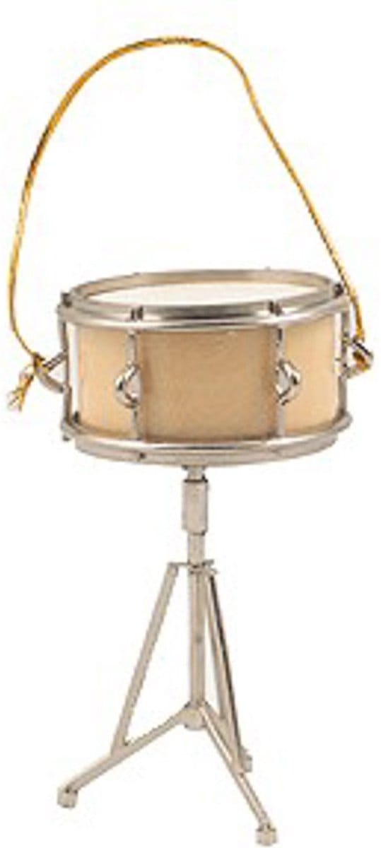 Kerstversiering snare drum 9 cm