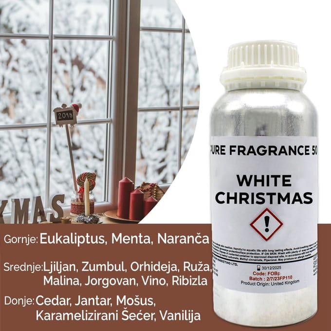 Witte Kerst Pure Geurolie - 500 ml