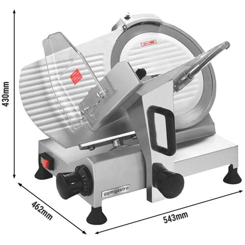 GGM Gastro Aufschnittmaschine - 250 Watt - Messer: Ø 275mm Zilver