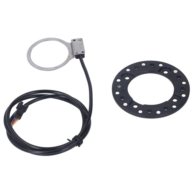 Fiets Kracht Trapondersteuningssensor Stofdicht Compact Dubbel Magnetisch Circuit Lichtgewicht Pulsversterker black