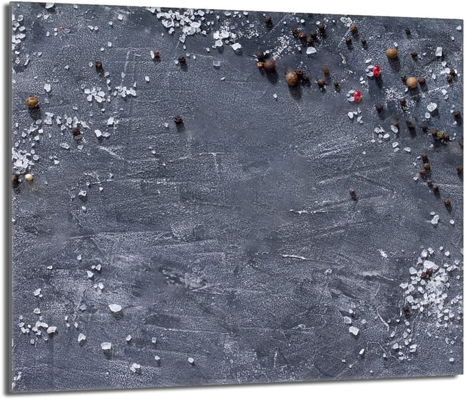 TMK ArtDeko - Beschermplaat Glas - 60x52 - Slate Design