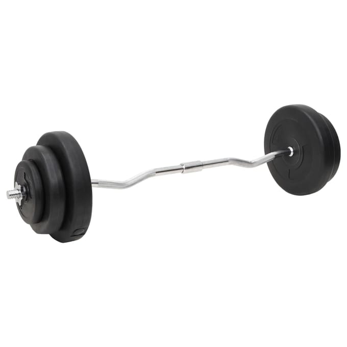 vidaXL - Halterset - met - gewichten - 60 - kg