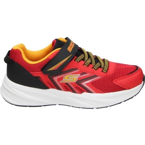 Skechers Microspec Tread Klittenband Laag - Sneakers - Unisex - Rood