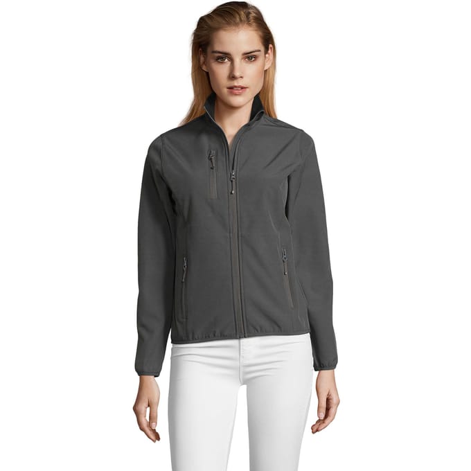 SOLS Dames/dames Radian Soft Shell Jacket (Houtskool Grijs Effen)
