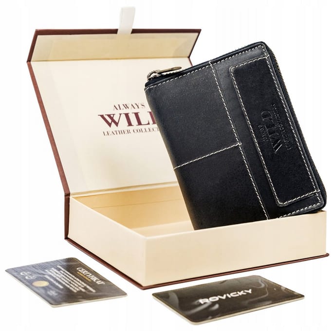 Always Wild - Leren Portemonnee met RFID - Verticale Stijl - Grote Capaciteit