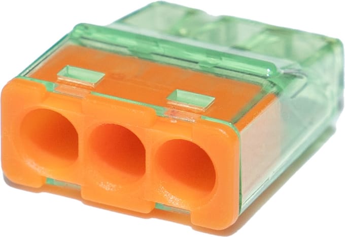 Lasklem - Primtex - 3 Polig - 0.2-2.5 mm2 - Oranje - 1000 Stuks