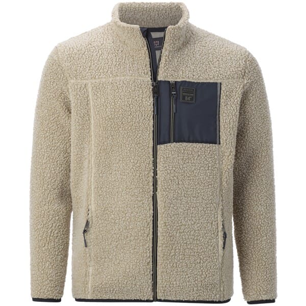 Jan Vanderstorm herren Sweatvest - 76/78 - beige - Plus Size