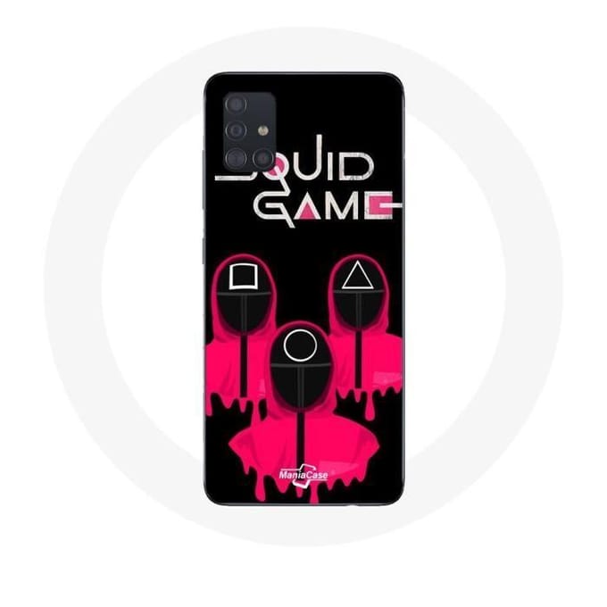 Samsung Galaxy A51 hoesje Squid Game Masks vierkante driehoek en cirkel