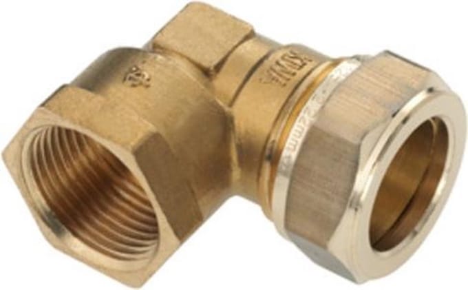 Bonfix vernikkelde knel knie lange draad 3/8 bix12mm conisch gastec / kiwa