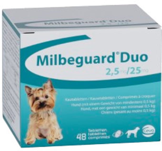Milbeguard DUO Kleine Hond en Puppy - 8 Tabletten