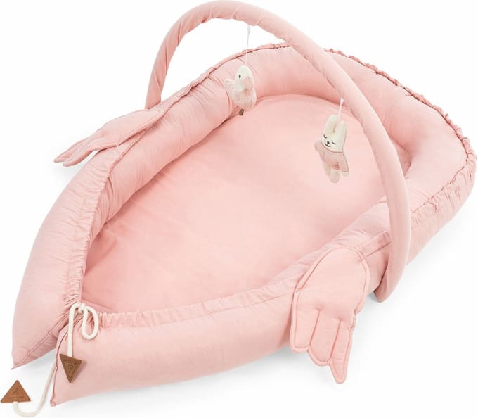 Asir Baby bed - 110 x 70 x 12 cm - Roze