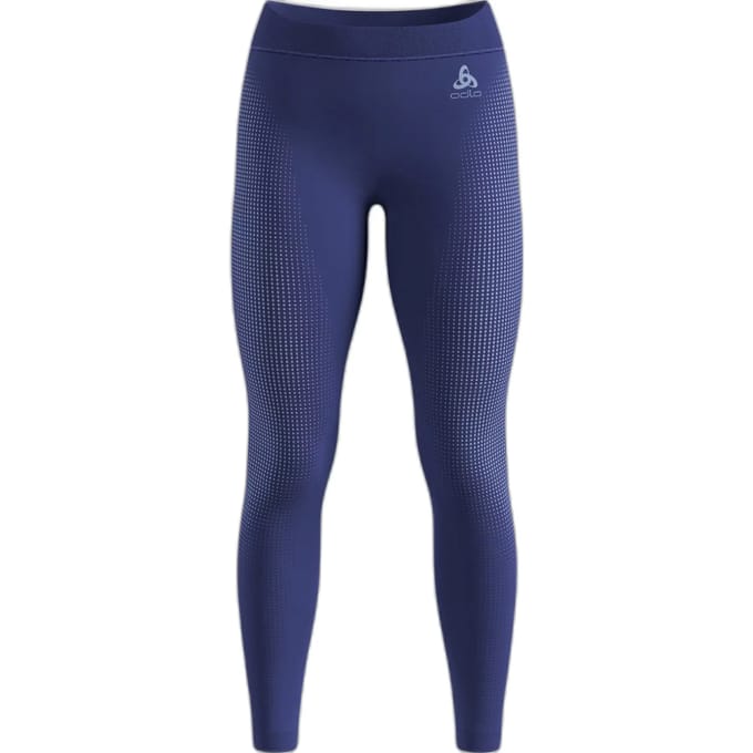 Odlo Performance Warm Eco Big Logo Bottom Long Tight Dames-blauw