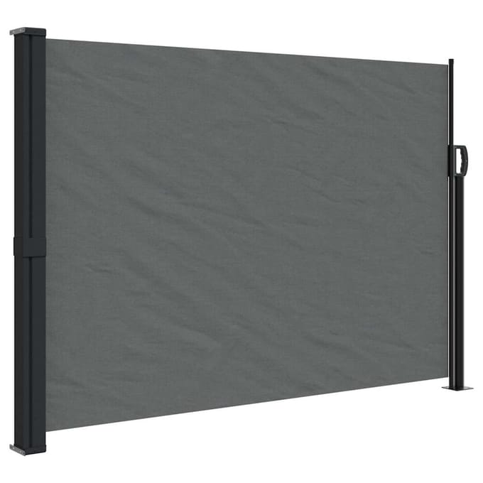 vidaXL - Uitschuifbaar - zijluifel - antraciet - 140x600 - cm