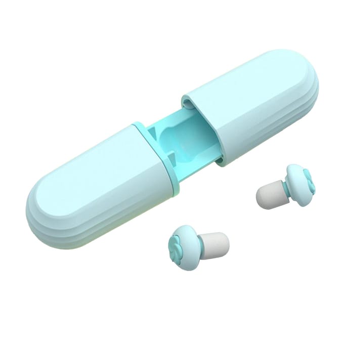 6 Paires Bouchons d'Oreilles Anti-Bruit Réduction du Bruit Silicone Réutilisables Bouchons d'Oreilles pour Dormir Travailler rose