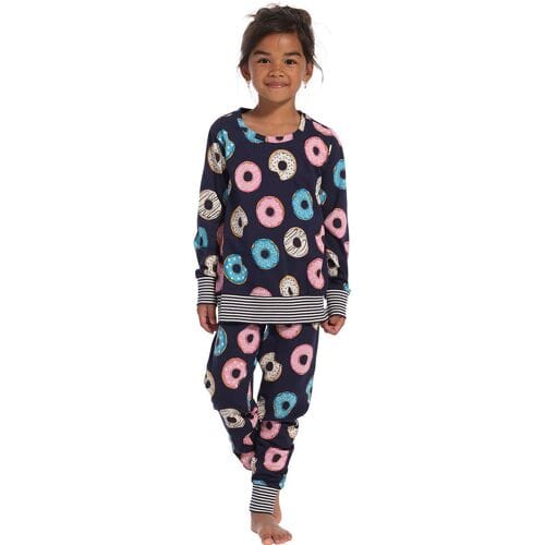 Meisjes pyjama Donuts Rebelle - Blauw - Maat - 116