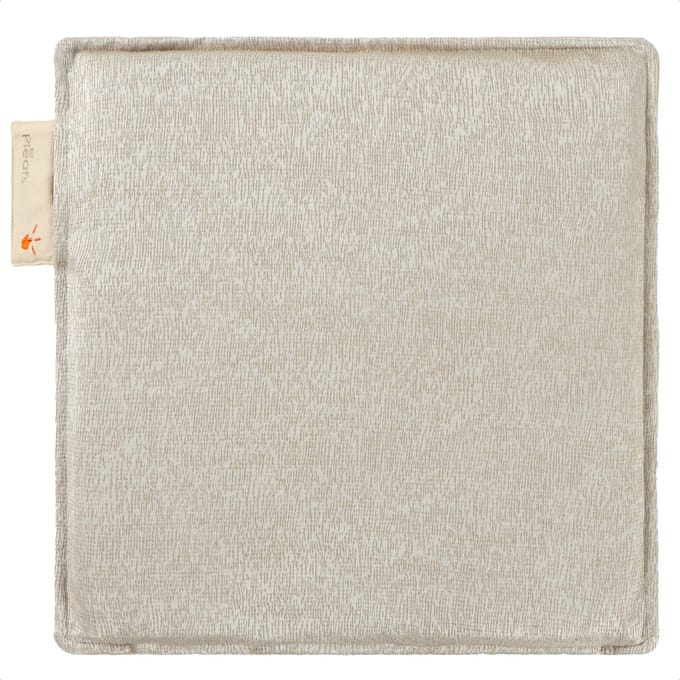 Pleafs® Warmtezitkussen - Boho - Draadloos - Elektrisch Oplaadbaar - 40x40cm - Dark Vanilla