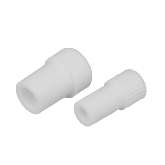 2 stks Tandheelkundige Zuigbuis Adapter Speeksel Swivel Ejector Converter white