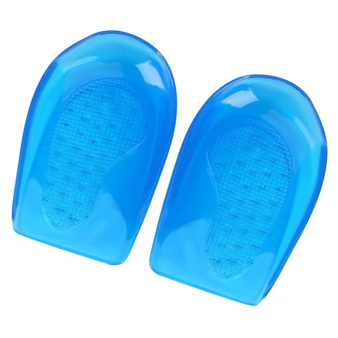 Siliconen Gel Inlegzolen Voetsteun Schoenen Inlegzolen Hielcup (L) blue