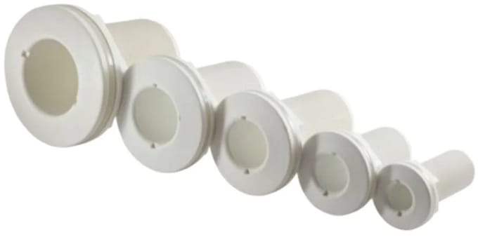 Trudesign 3/4´´ Nylon Huiddoorvoer Zilver