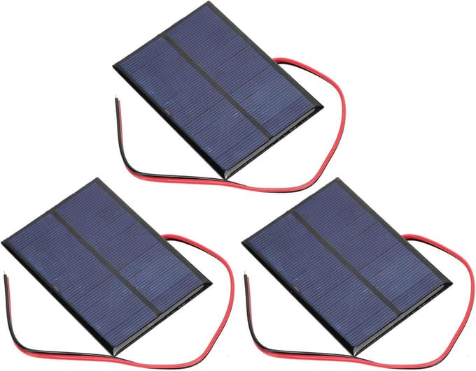 Mini Zonnepaneel - Polysilicium Paneel - Doe-het-zelf Energie - Compact Formaat - 100 x 70 mm