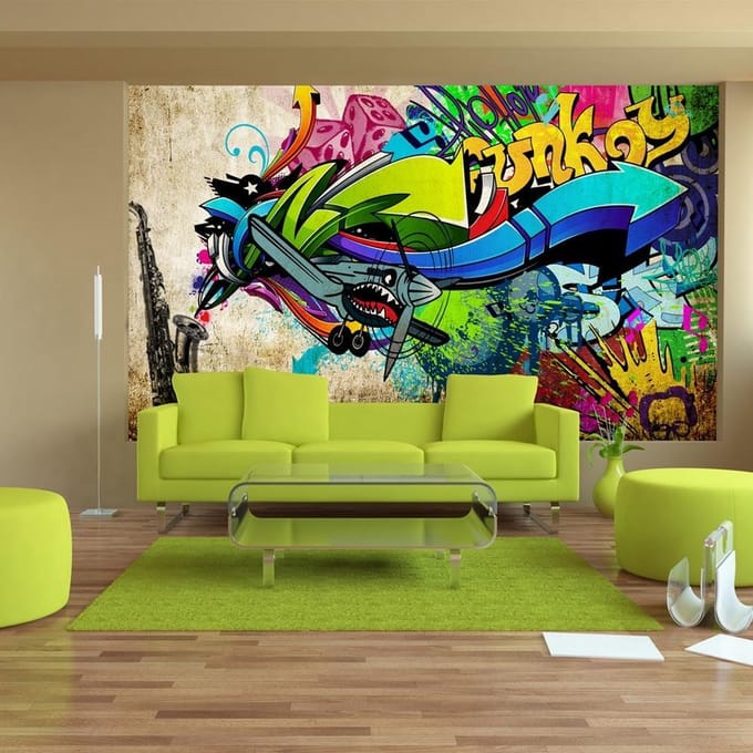 Fotobehang – Behangpapier - Fotobehang - Funky - graffiti 200x140 - Artgeist