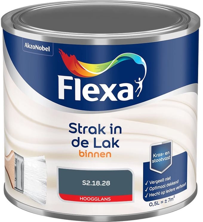 Flexa - Strak In De Lak Binnenlak Hoogglans - S2.18.28 - Mengverf - 500 Ml