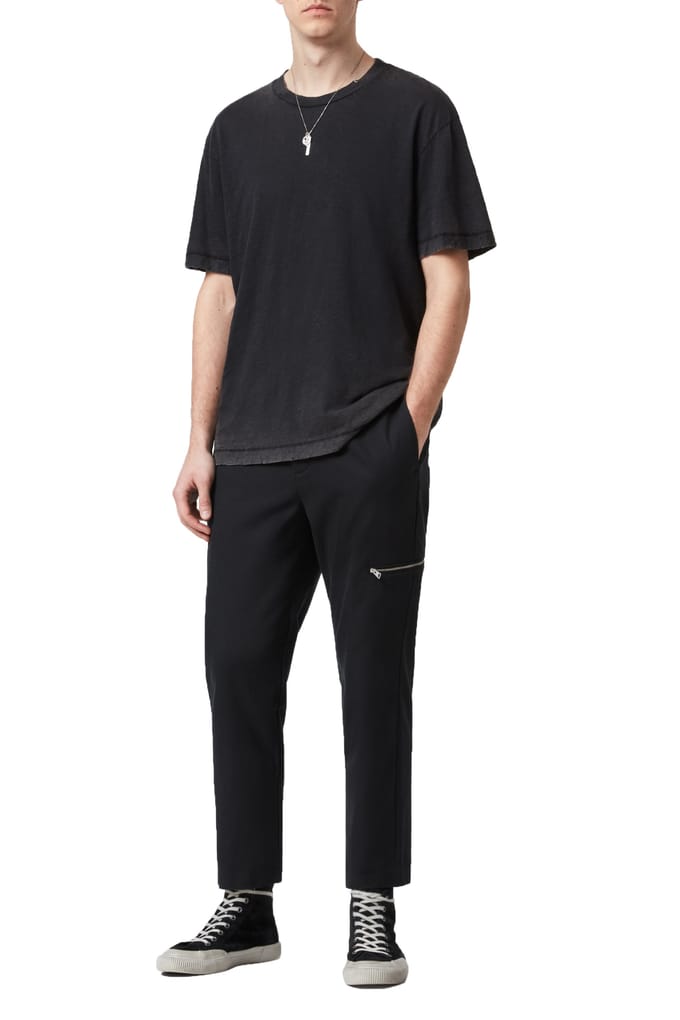 AllSaints Harding Trouser Black Größe: W28 | Maßgeschneiderte Hosen Outlet | Herren | Schwarz