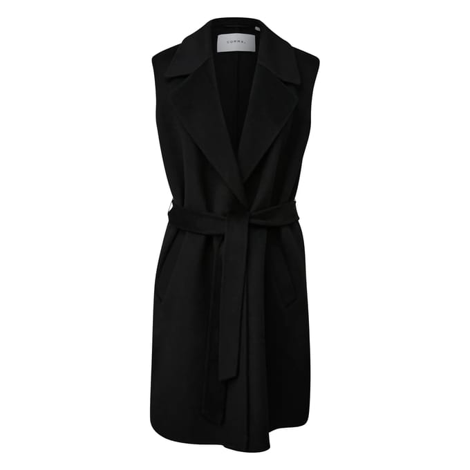 Mouwloos Vest met Revers Dames COMMA