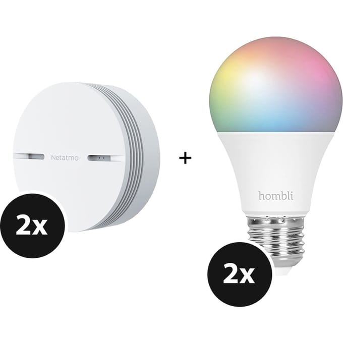 Netatmo Slimme Rookmelder 2-pack - Wit