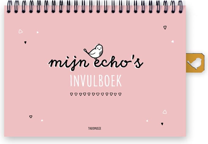Mijn echo's invulboek - roze - A5 formaat - echoboekje - Thuismusje