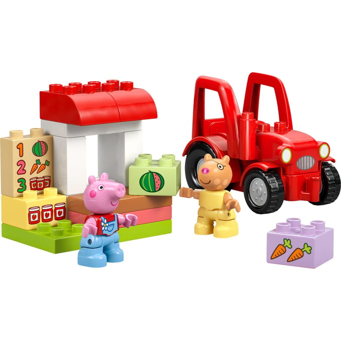 LEGO DUPLO Peppa Big Tractor en Marktkraam Dieren Speelgoed voor Peuters - 10468